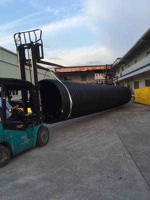 HDPE钢带螺旋波纹管