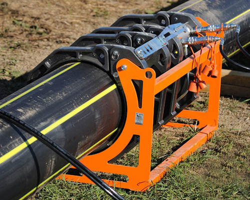 欧洲燃气管施工现场